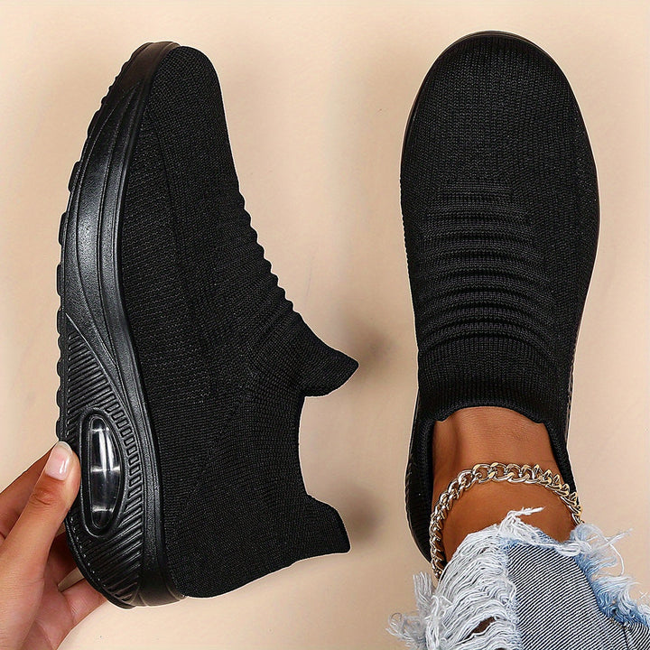 Women's Knit Air Cushion Sneakers - Orthopedic Comfort