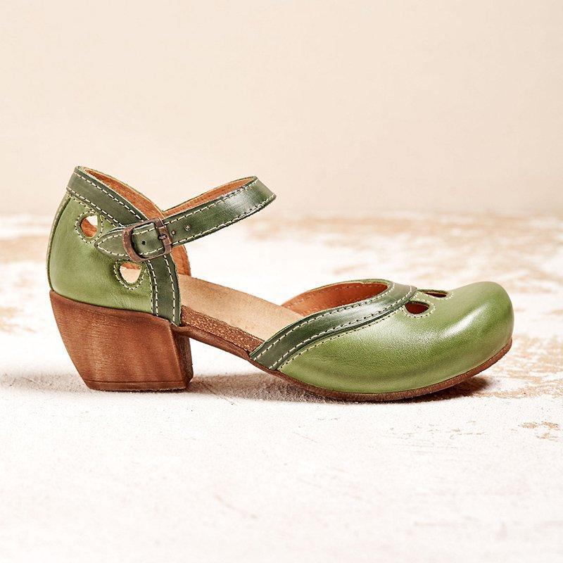 Women's Candice Mary Jane Sandals - Comfort Block Heel