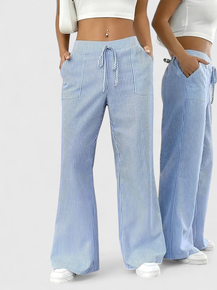 Women's Elegant Wide-Leg Pants - Effortless Comfort & Style
