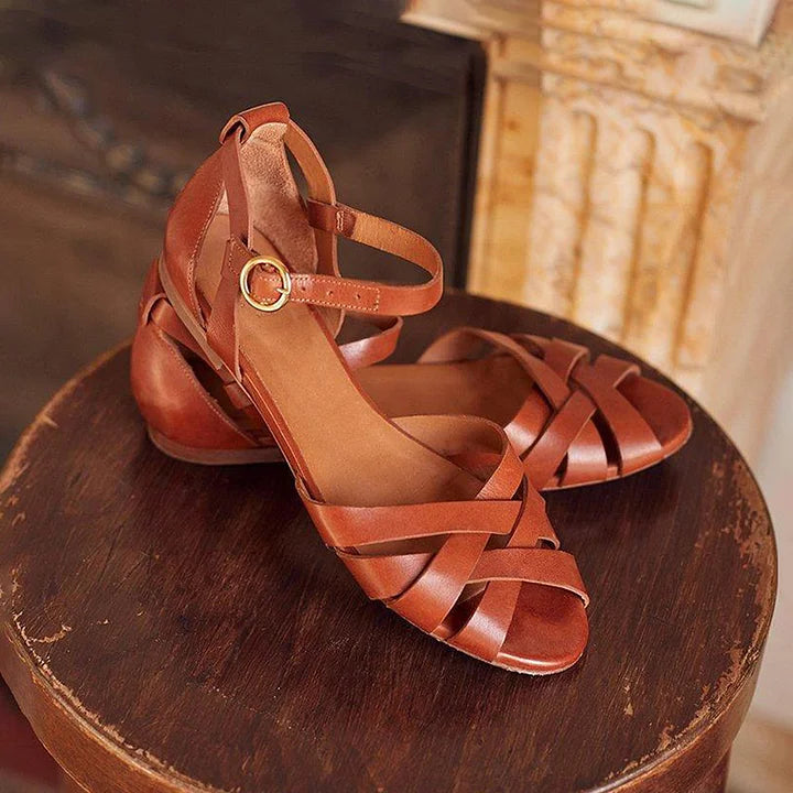 Women's Strappy Flat Sandals - Effortless Warm Weather Style