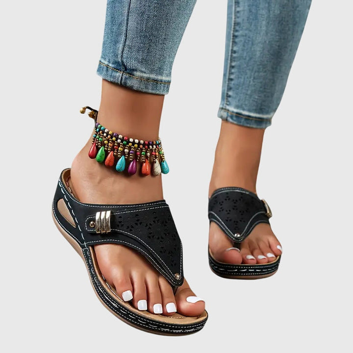 Women's Orthopedic Sandals - Ergonomic Support & Wedge Sole