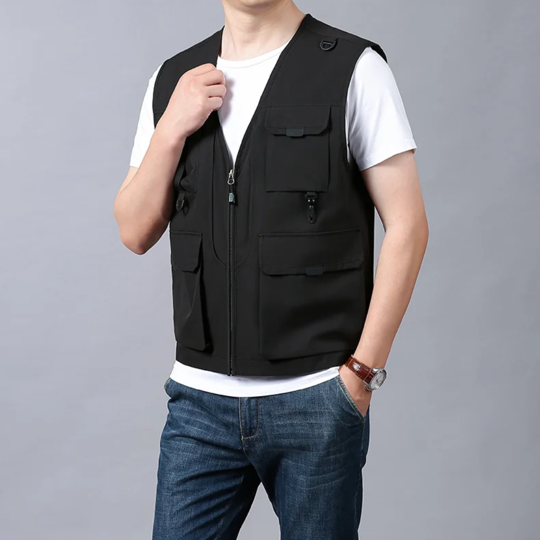 Women's Stylish Cargo Vest - Casual Layering Essential