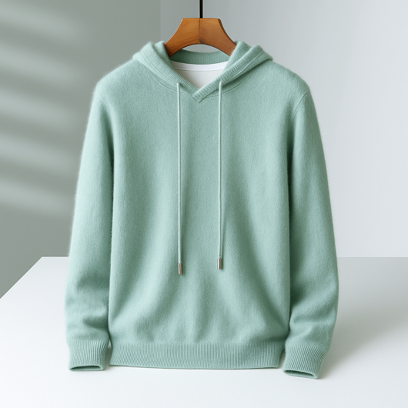 Men's Cashmere Hoodie – Soft Tailored Pullover Hood