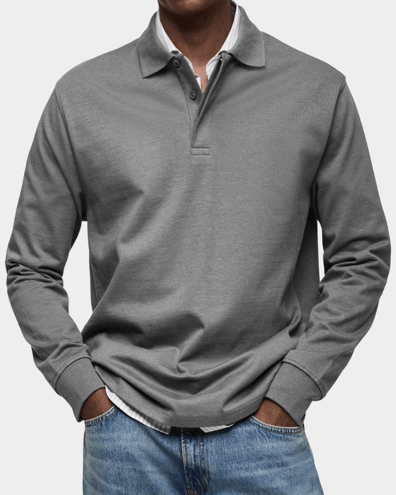 Wilson | Klassisches Langarm-Poloshirt