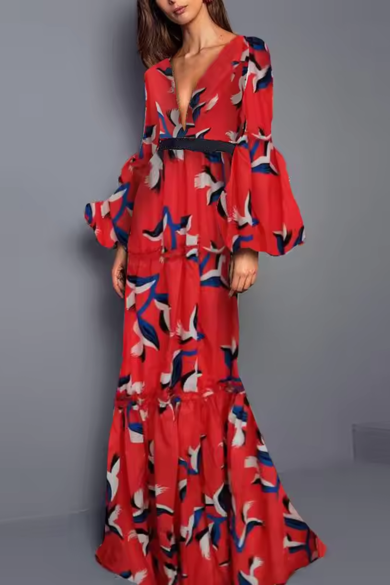 Women's Floral Boho Maxi Dress - Perfect for Parties and Special
