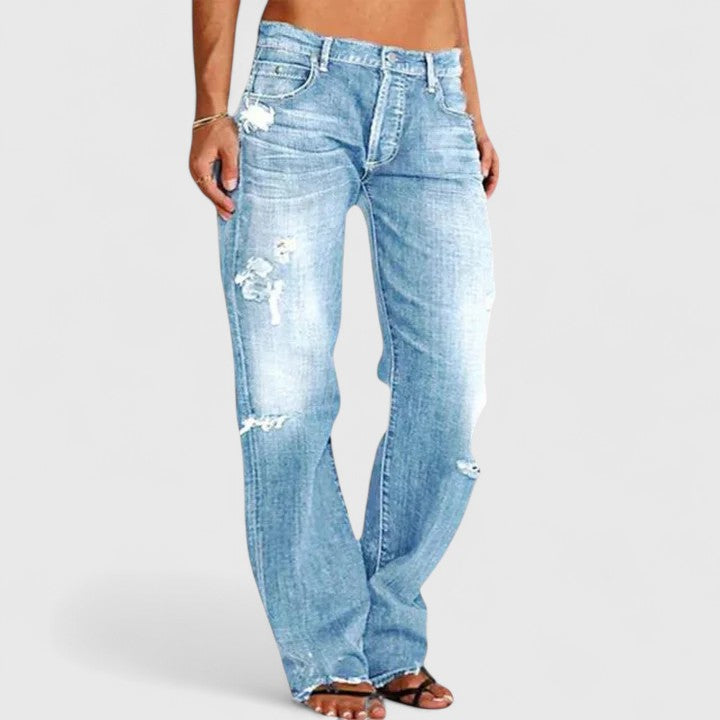 Women's Lianette Wide-Leg Low-Rise Jeans - Everyday Comfort