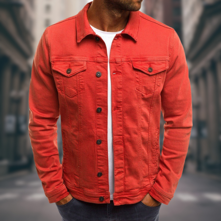 Men's Tailored Denim Jacket - Everyday Street Style
