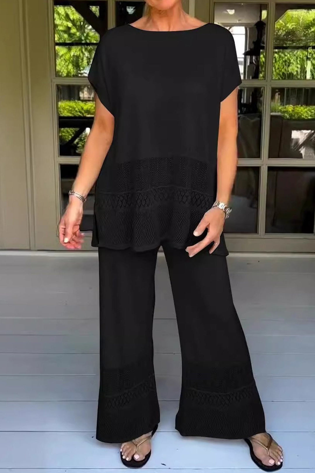 Women's Elodie Timeless Comfy Two-Piece Set - Everyday Elegance
