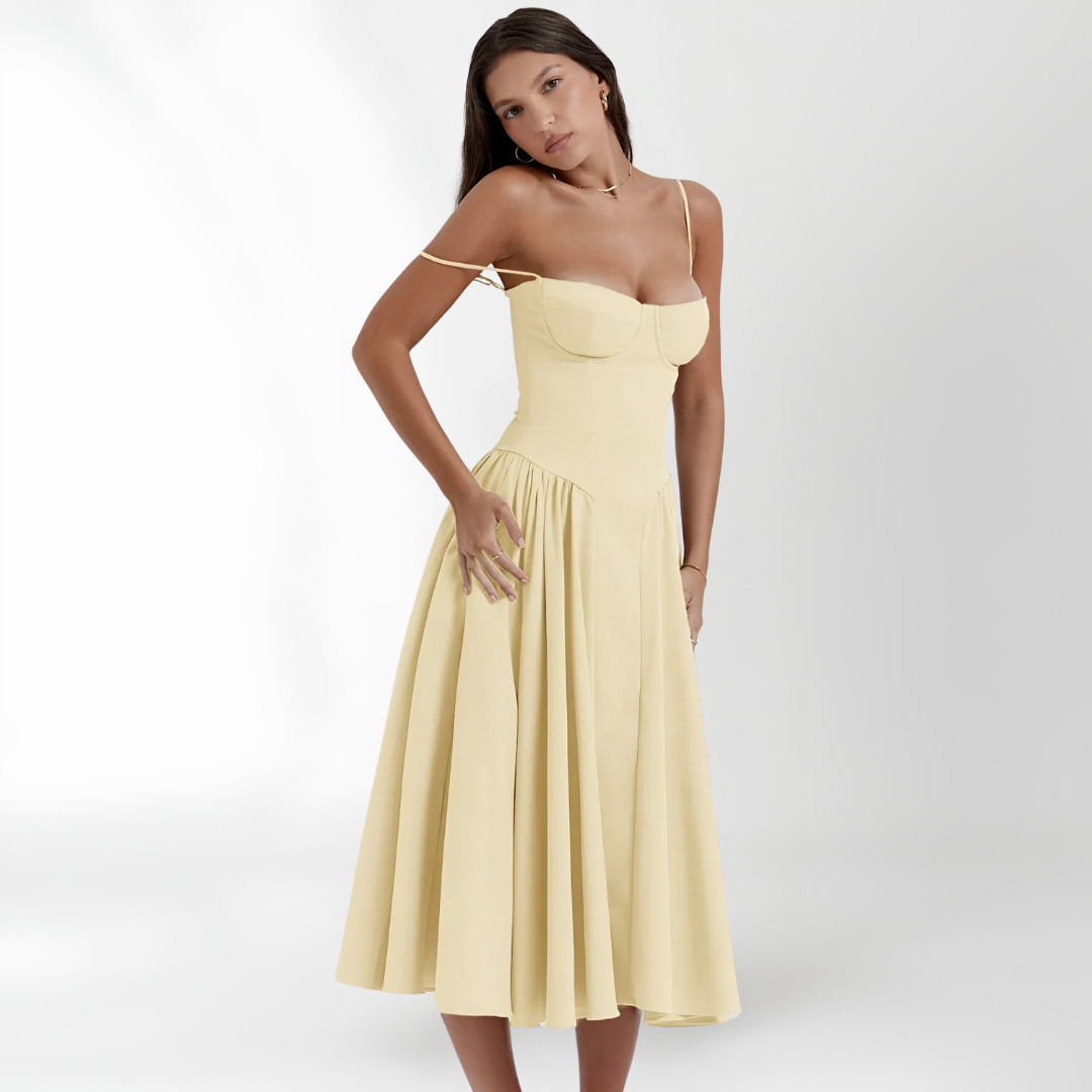 Women's Maren Sleeveless Corset Dress - Elegant & Sophisticated