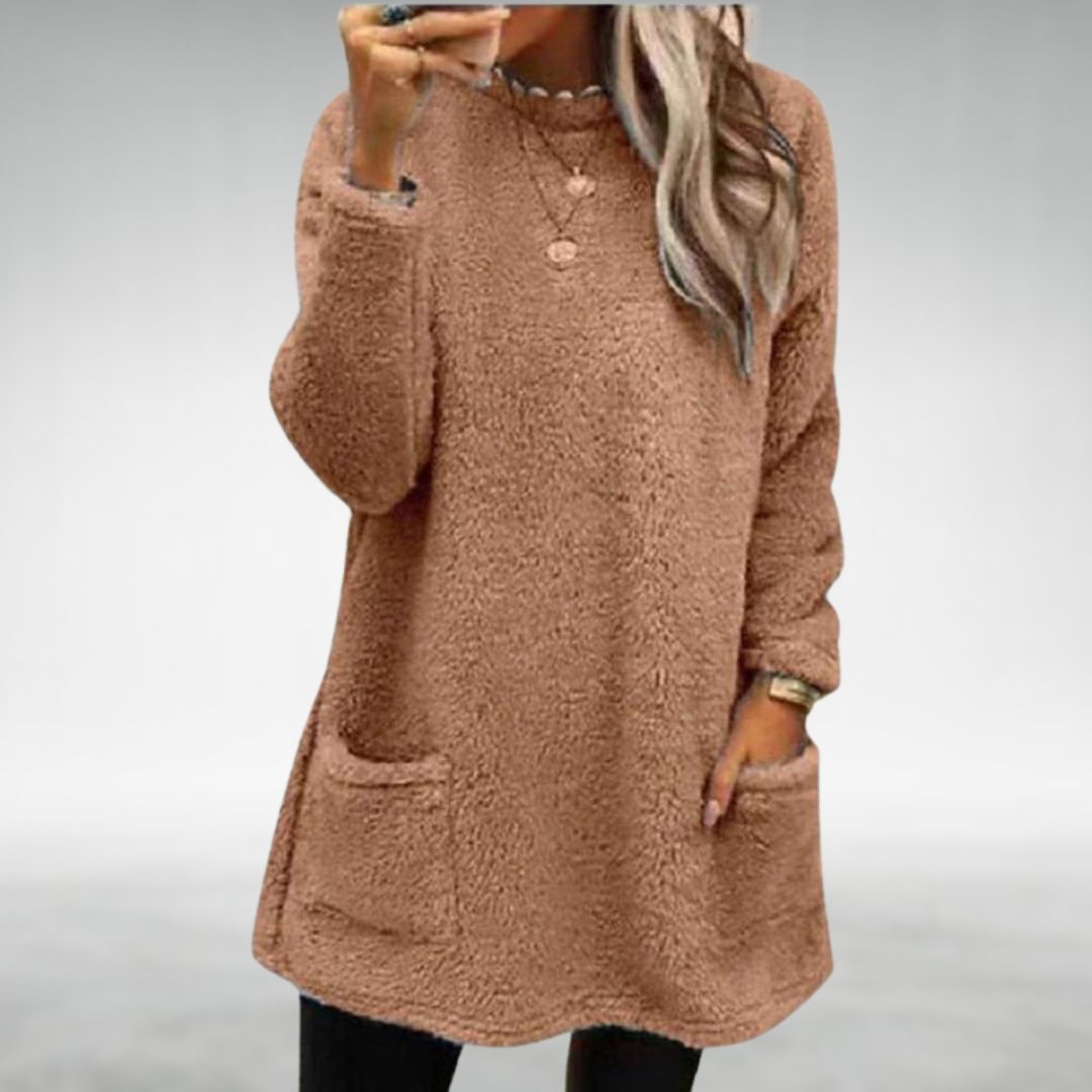 Women's Cozy Relaxed Pullover Tunic - Everyday Warmth and Comfort