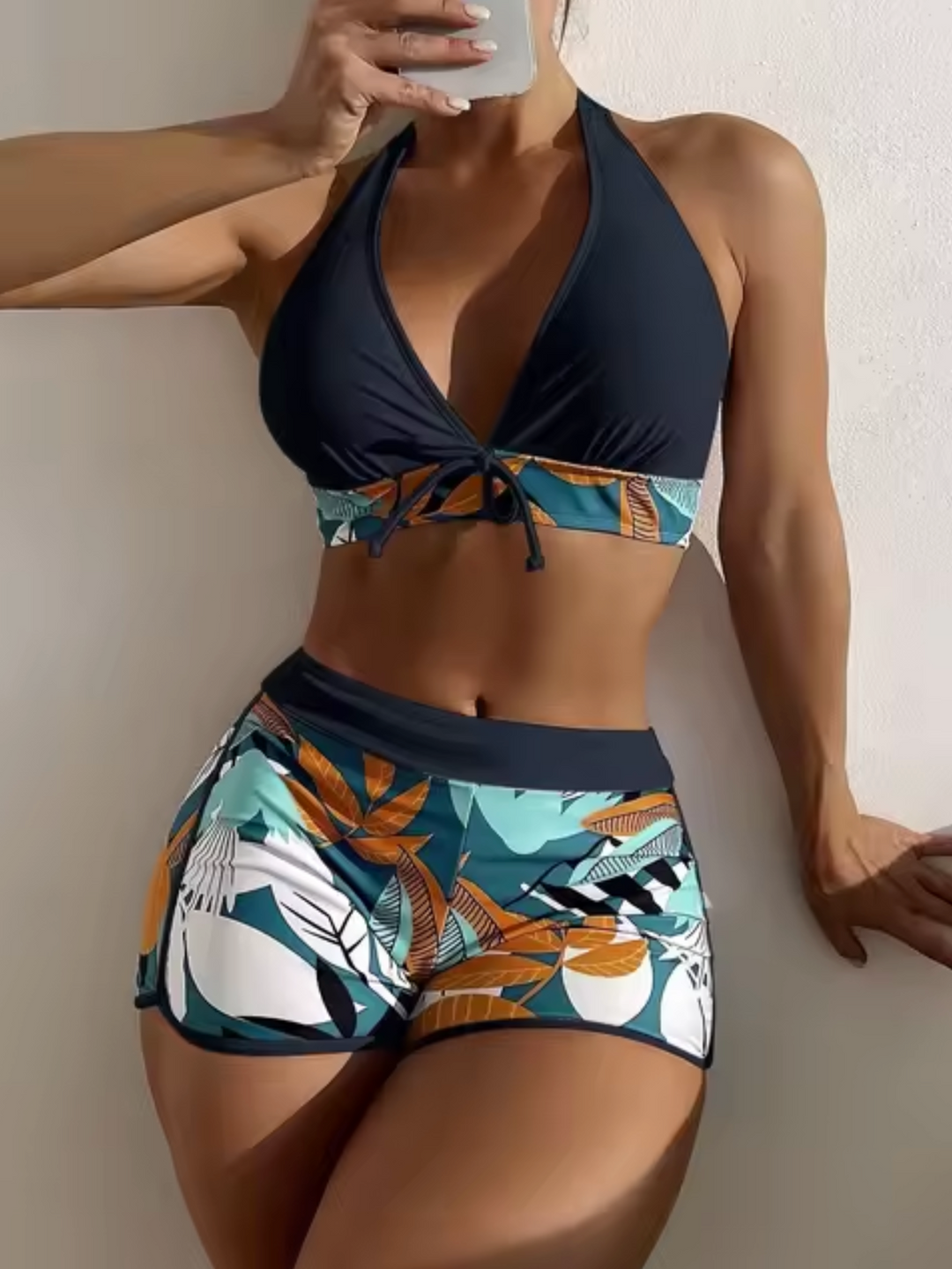 Women's Backless Bikini Set - Effortless Summer Style