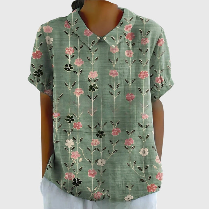 Women's Floral Blouse - Effortless Everyday Elegance for Any Occasion