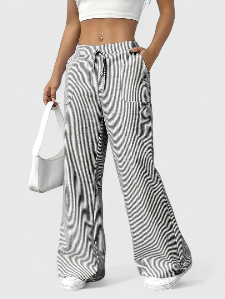 Women's Elegant Wide-Leg Pants - Effortless Comfort & Style