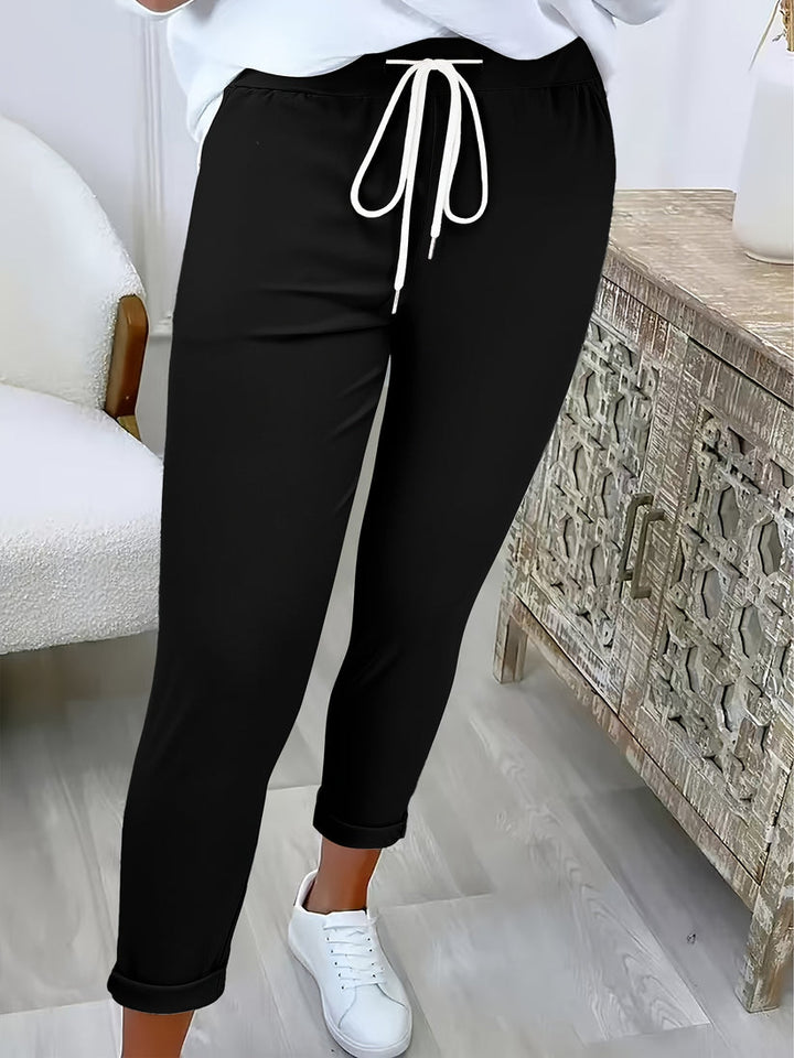 Women's Soft Drawstring Trousers - Effortless Comfort