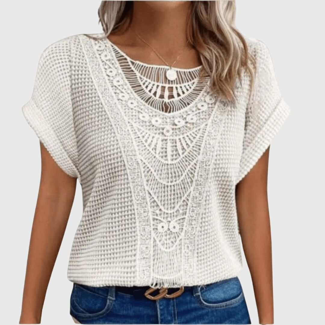 Women's Ibiza Style Blouse - Elegant & Lightweight