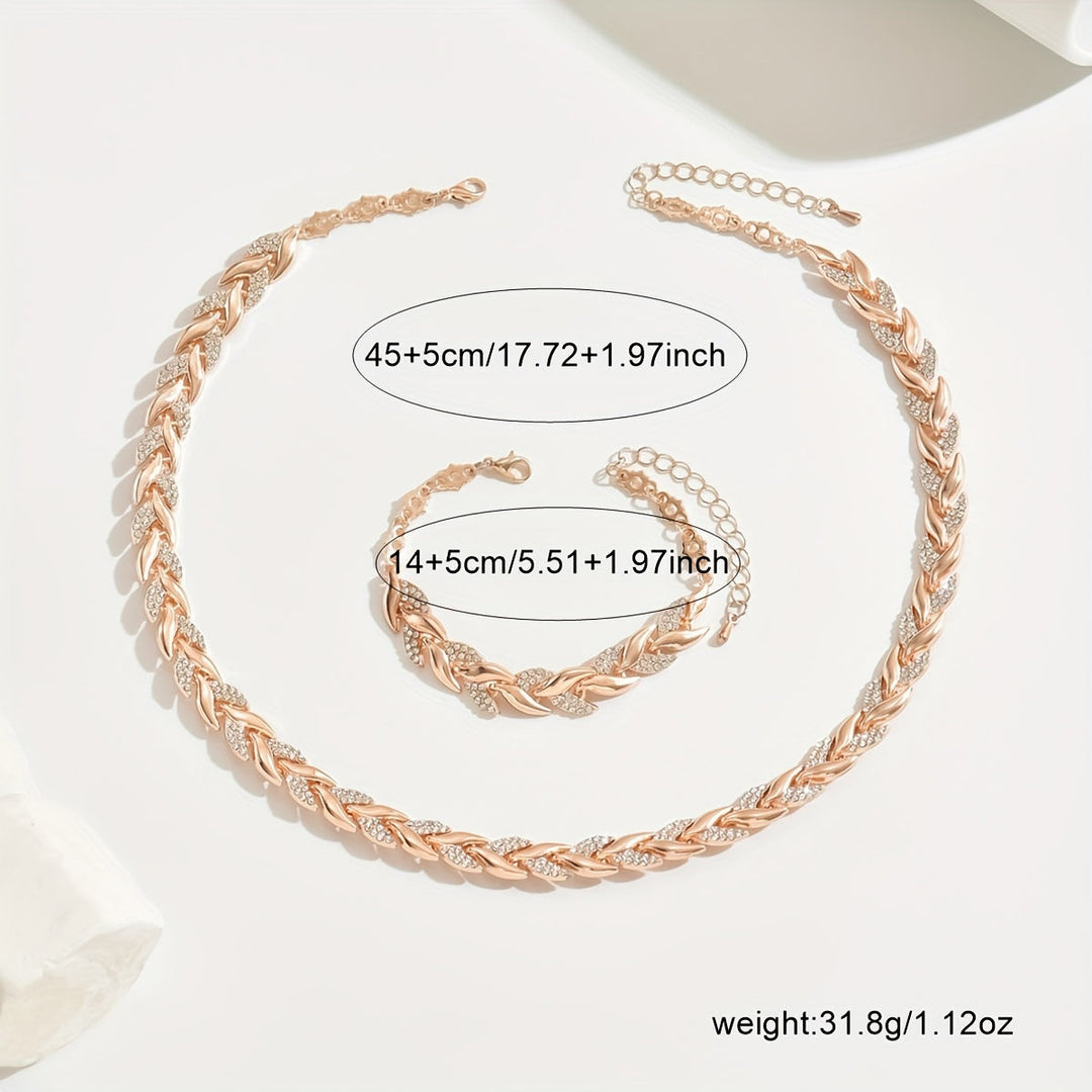Women's Rhinestone Fish Tail Jewelry Set – Everyday Elegance