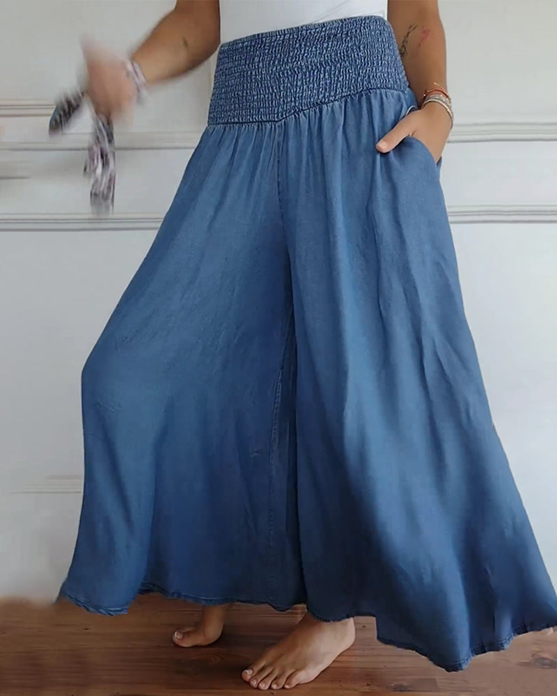 Women's Emilia Wide-Leg Pants - Comfortable & Breezy for Everyday