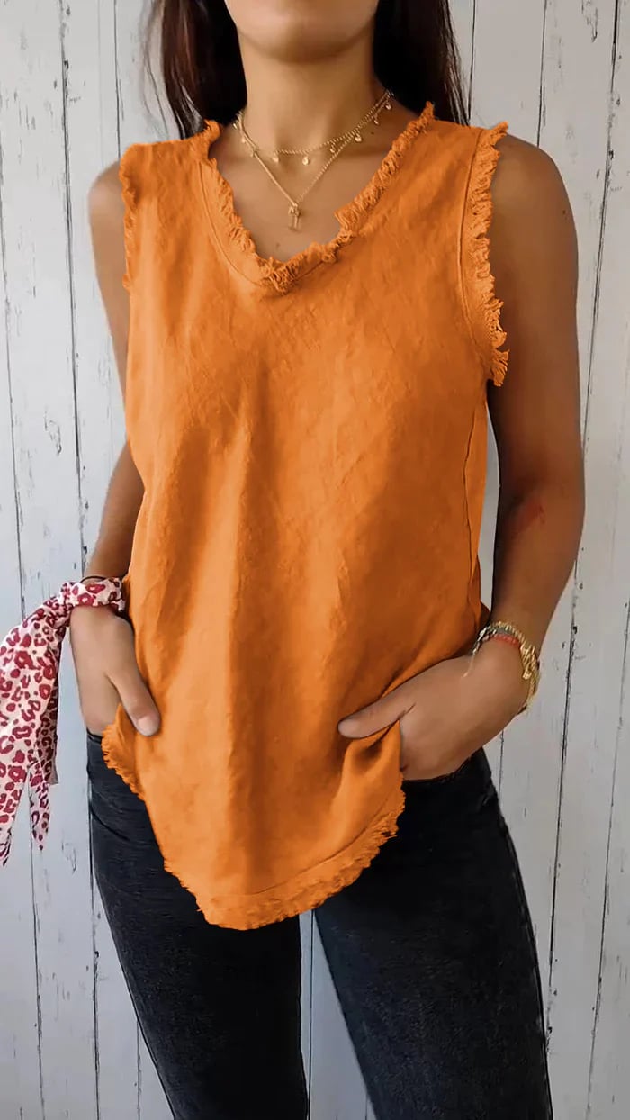 Women's Aeliana V-Neck Vest – Soft, Breathable Layering Piece
