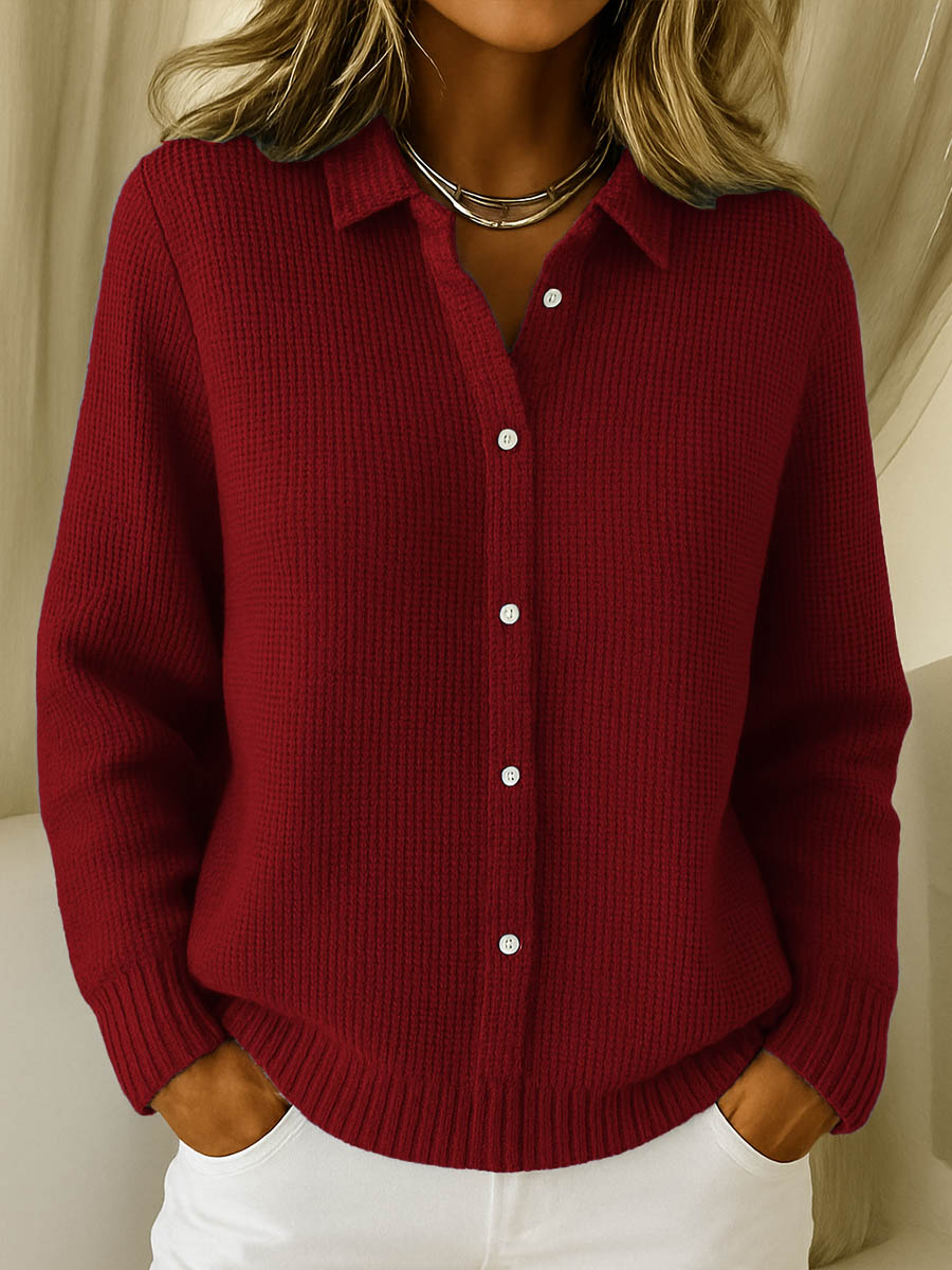 Women's Button-Up Sweater - Cozy Elegance Everyday