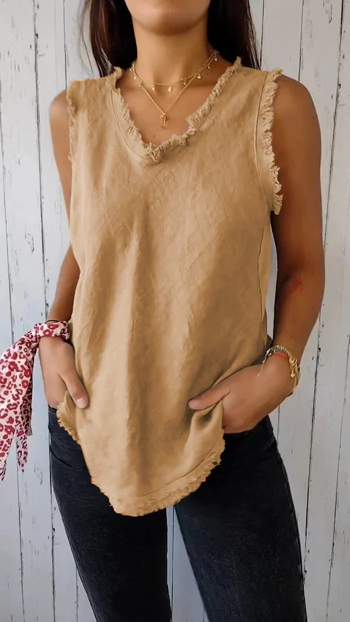 Women's Aeliana V-Neck Vest – Soft, Breathable Layering Piece