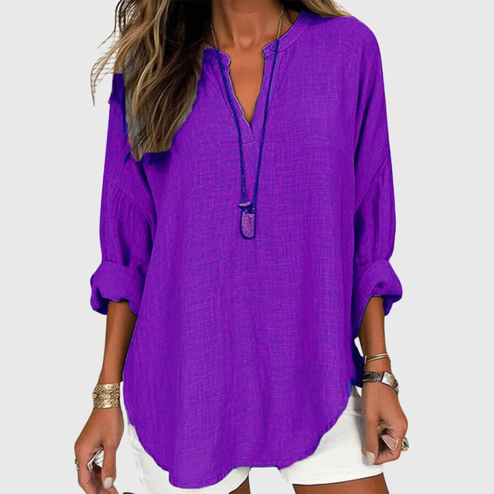 Women's Colette Flowy Elegant Beach Shirt - Effortless Beach Style