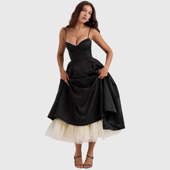 Women's Maxi Dress with Pockets - Elegant for Special Occasions