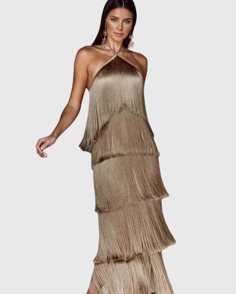 Women's Tassel Dress - Effortless Elegance for Special Occasions