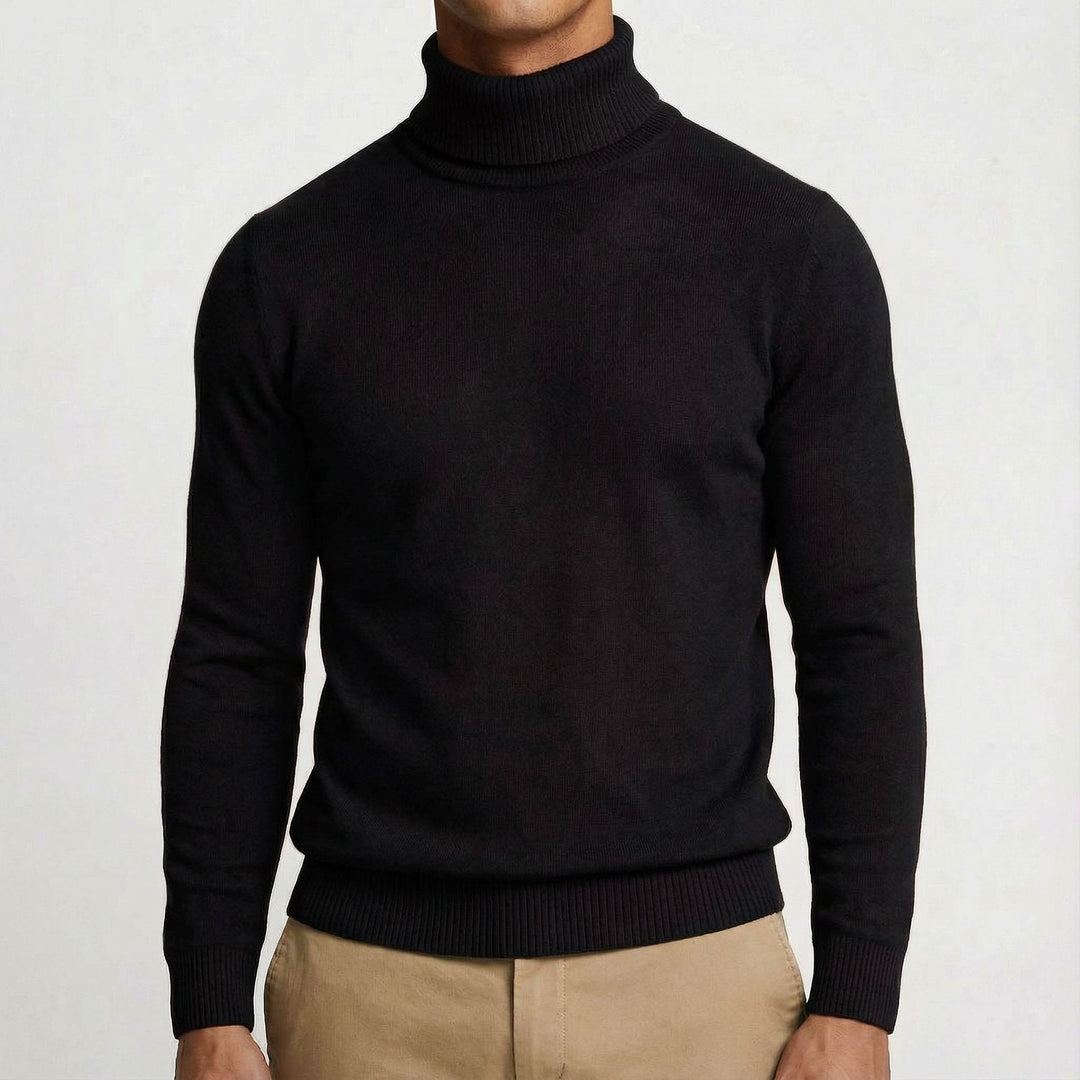 Men's Merino Wool Turtleneck Jumper – Warm Winter Knit