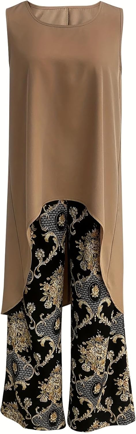 Women's Boho Tunic and Pants Set - Effortless Everyday Style