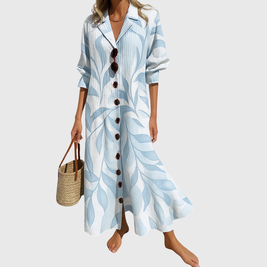 Woman's Elegant Slimming Dress - Boho Charm for Any Occasion