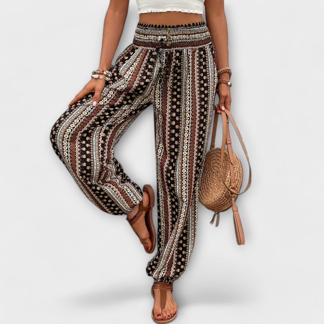 Women's Scarlett Ethnic Graphic Pants - Everyday Comfort & Style