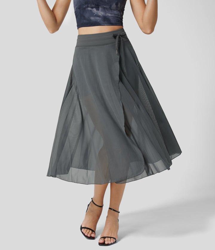 Women's 2-in-1 Midi Skirt - Versatile, Elegant & Timeless