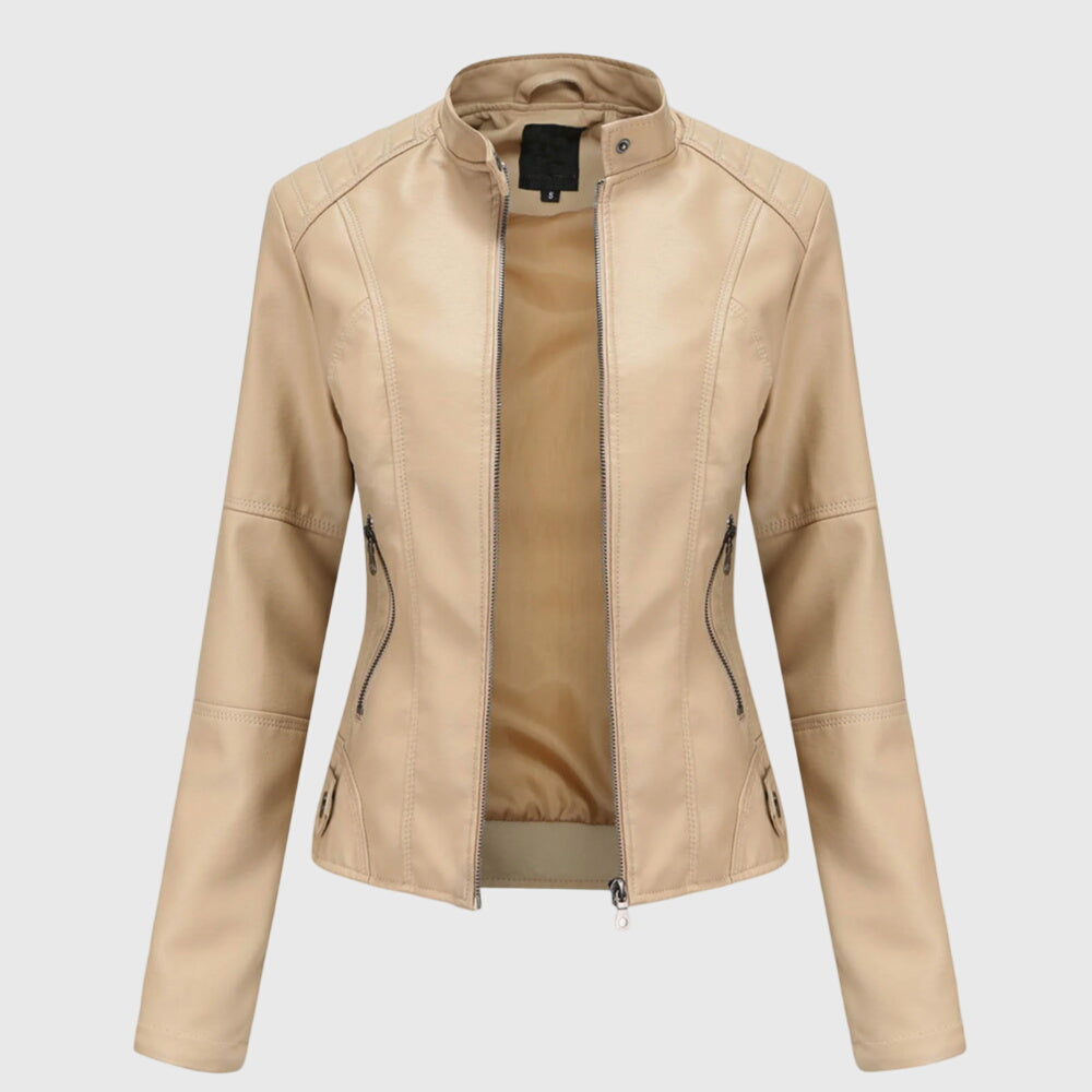 Women's Leather Jacket - Elegant and Versatile for Everyday