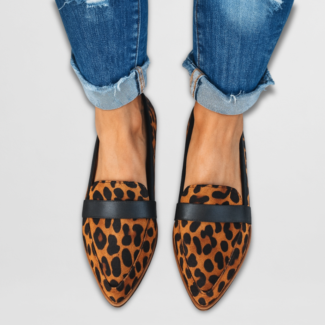 Women's Suede Loafers - Pointed Toe Style for Everyday