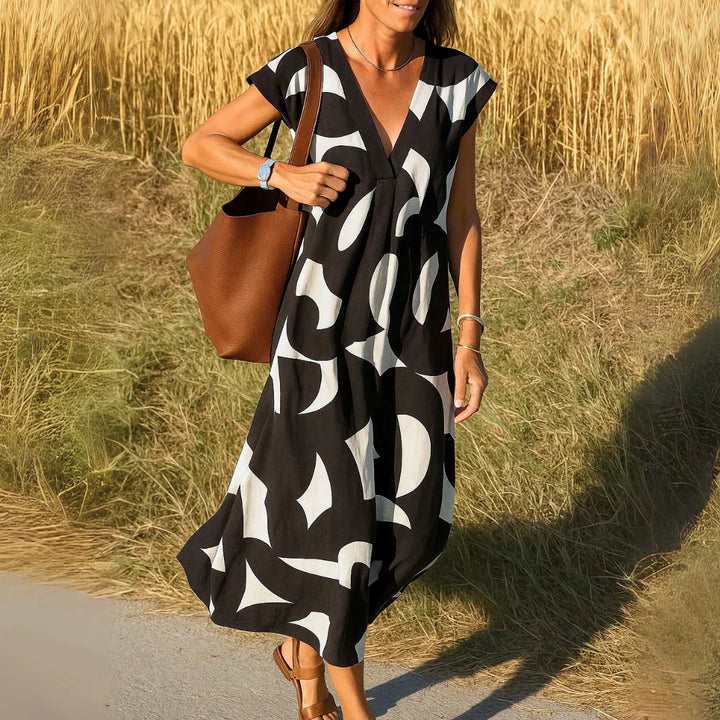 Women's Cutwork Detail Maxi Dress - Breezy Summer Style