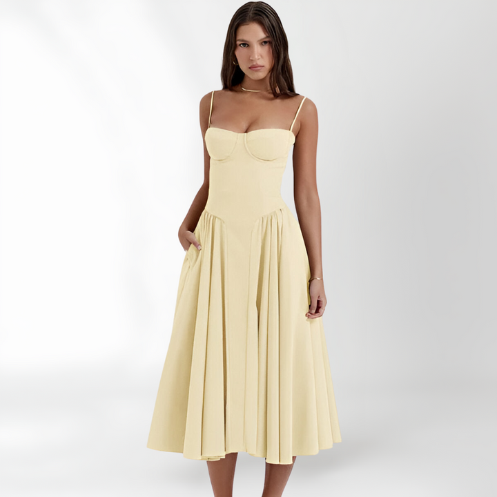 Women's Maren Sleeveless Corset Dress - Elegant & Sophisticated
