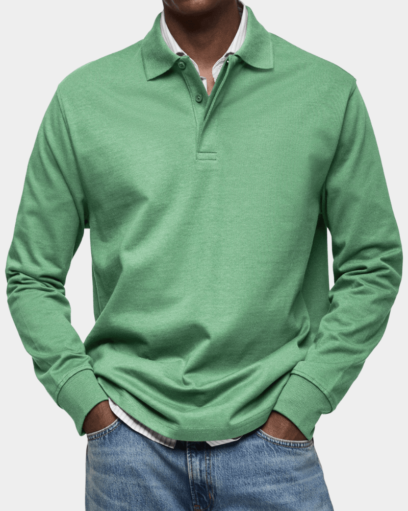 Wilson | Klassisches Langarm-Poloshirt