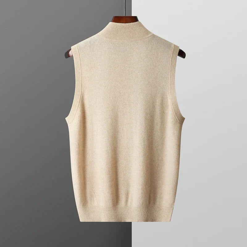 Men's Cashmere Gilet – Lightweight Zip Body Warmer Vest