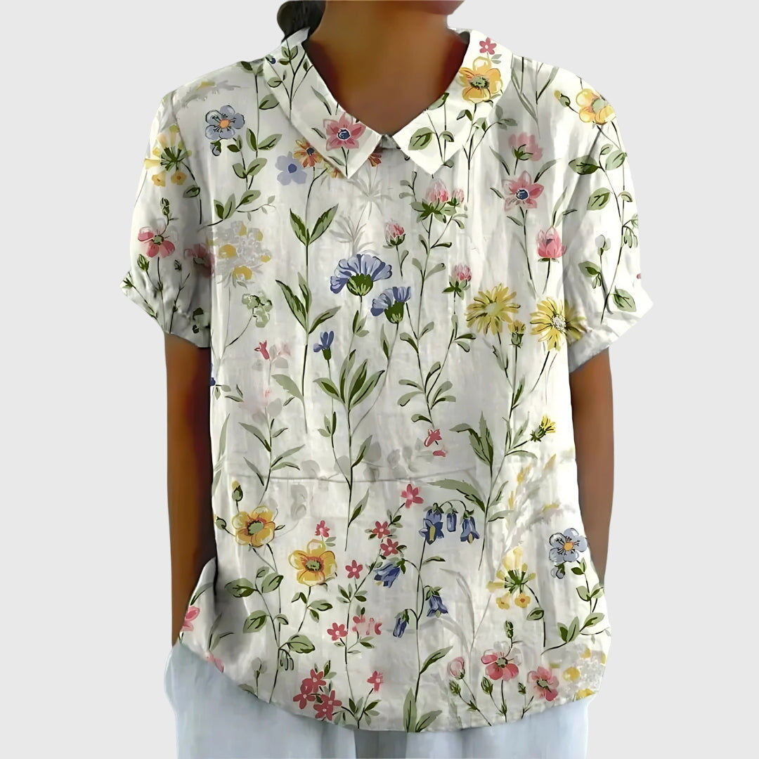 Women's Floral Blouse - Effortless Everyday Elegance for Any Occasion