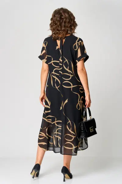 Women's Elegant Midi Dress - Comfort & Versatility for Any Occasion