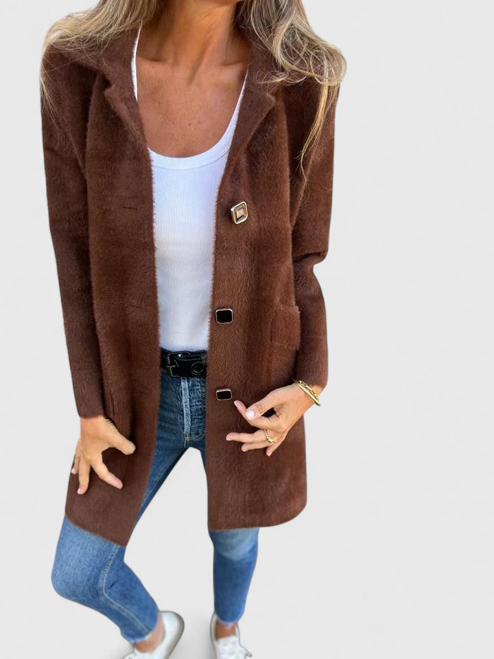 Women's Soft Long Coatigan - Effortless Layering Piece