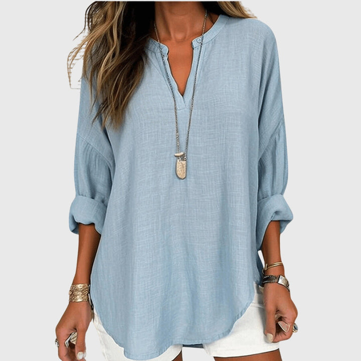 Women's Colette Flowy Elegant Beach Shirt - Effortless Beach Style