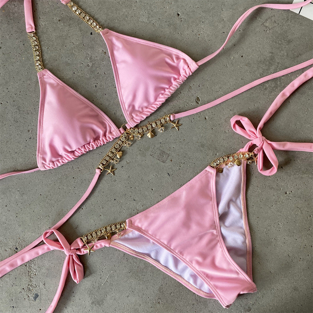 Women's Bikini with Beach Details - Summer Essential
