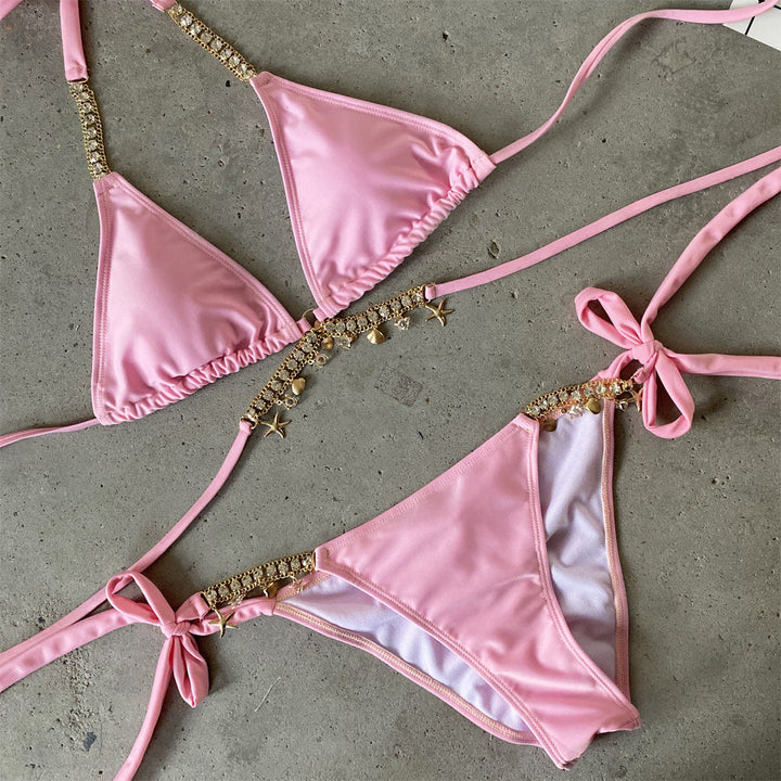 Women's Bikini with Beach Details - Summer Essential