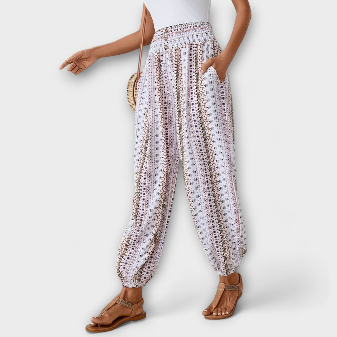 Women's Scarlett Ethnic Graphic Pants - Everyday Comfort & Style