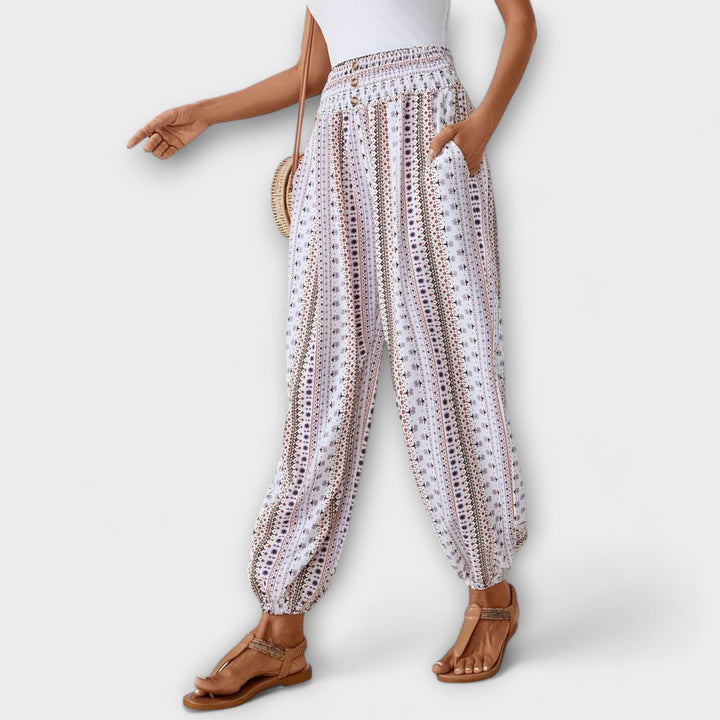 Women's Scarlett Ethnic Graphic Pants - Everyday Comfort & Style
