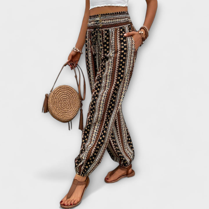 Women's Scarlett Ethnic Graphic Pants - Everyday Comfort & Style