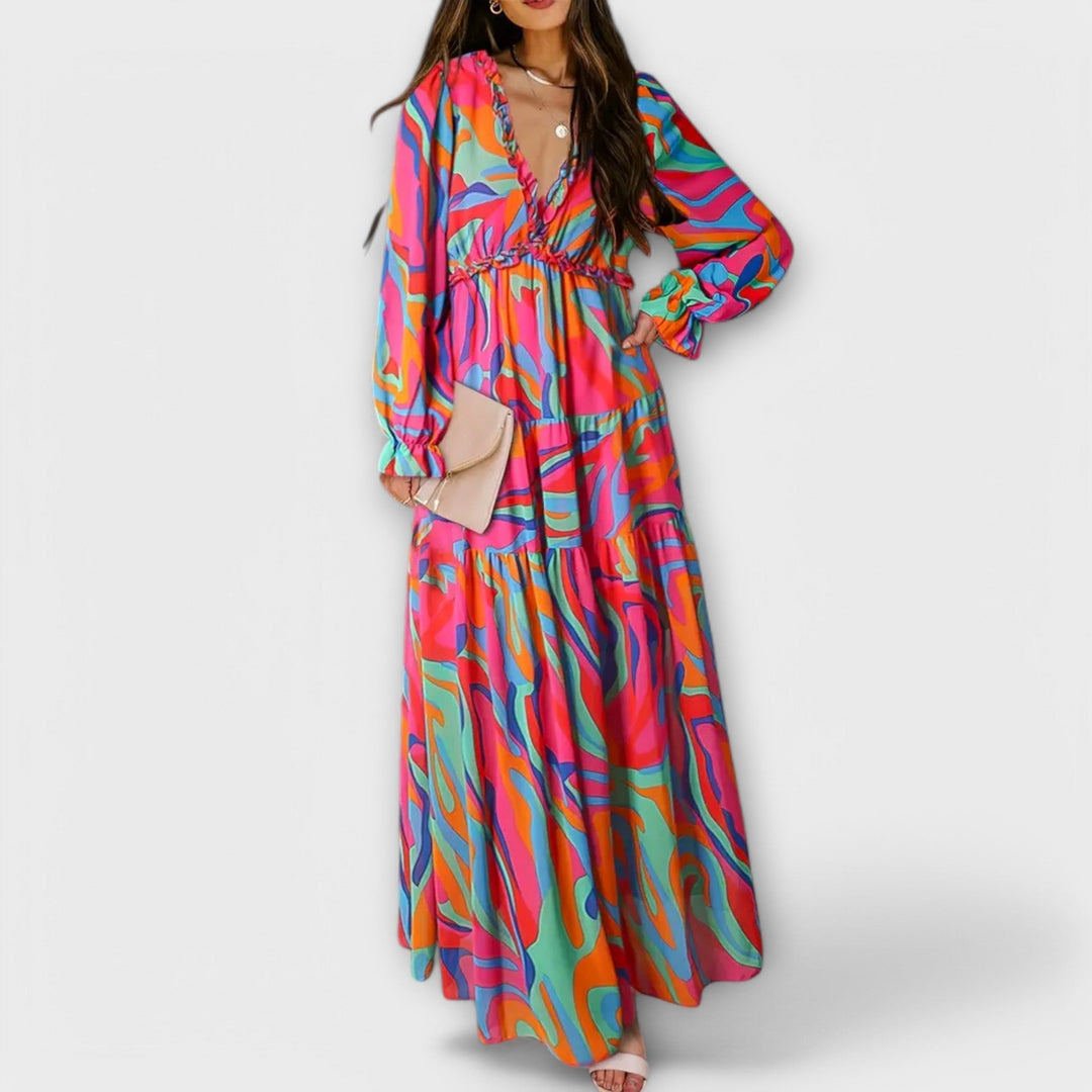 Women's Floral Maxi Dress – Elegant, Versatile Day-to-Night