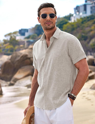 Men's Linen Classic Shirt - Breezy Everyday Staple