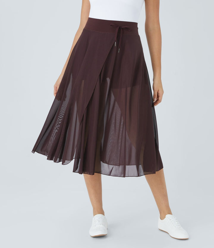 Women's 2-in-1 Midi Skirt - Versatile, Elegant & Timeless